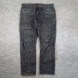 Freenote Cloth Jeans Mens 34x28 Blue Dark Wash Avila Slim Taper Selvedge Denim